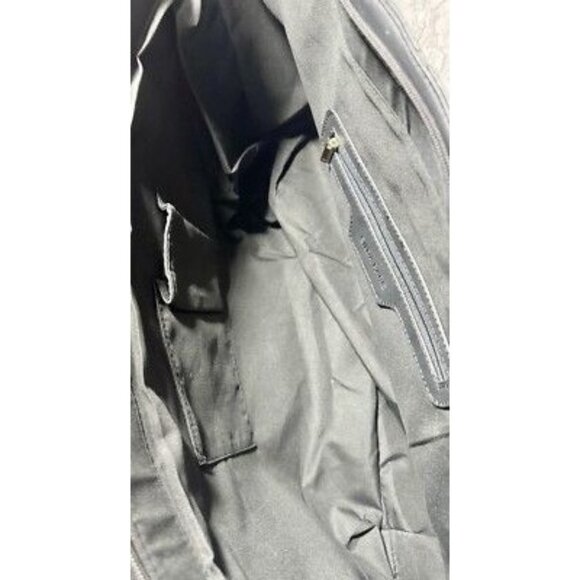 NWT Gilda Paris Quilted Vegan Leather LG 20x13 Tote Bag With Gold Chain Strap & - Picture 4 of 10